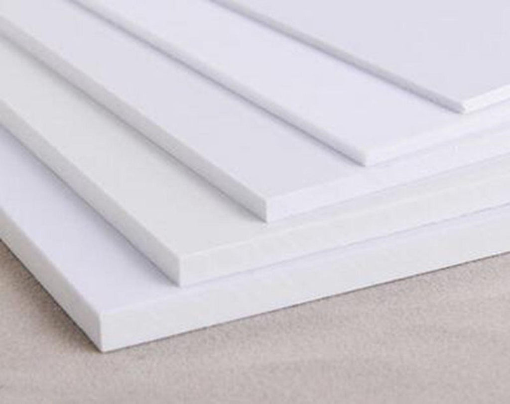 5pcs ABS Styrene Plastic Flat Sheet Plate 0.8mm ±10% x 200mm x 250mm White