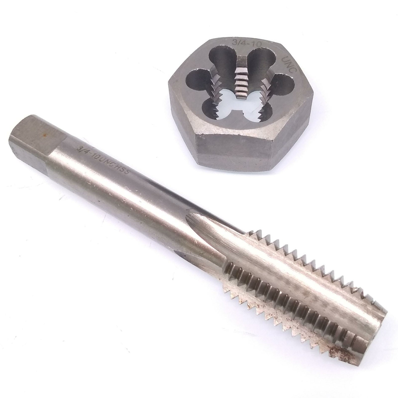 US Stock HSS 3/4-10 Tap & 3/4-10 Hexagon Die Thread Right Hand Set