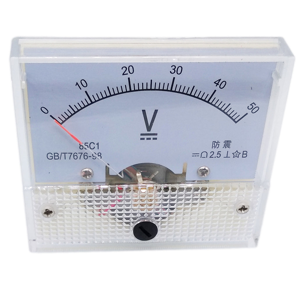 US Stock Analog Panel Volt Voltage Meter Voltmeter Gauge 85C1 0-50V DC