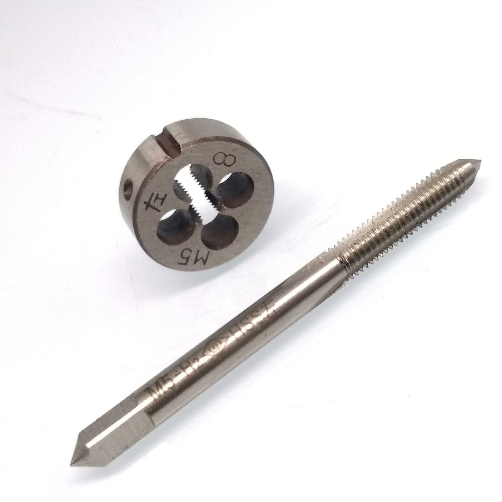 US Stock HSS M5 x 0.8mm Tap & M5 x 0.8mm Die Metric Thread Left Hand