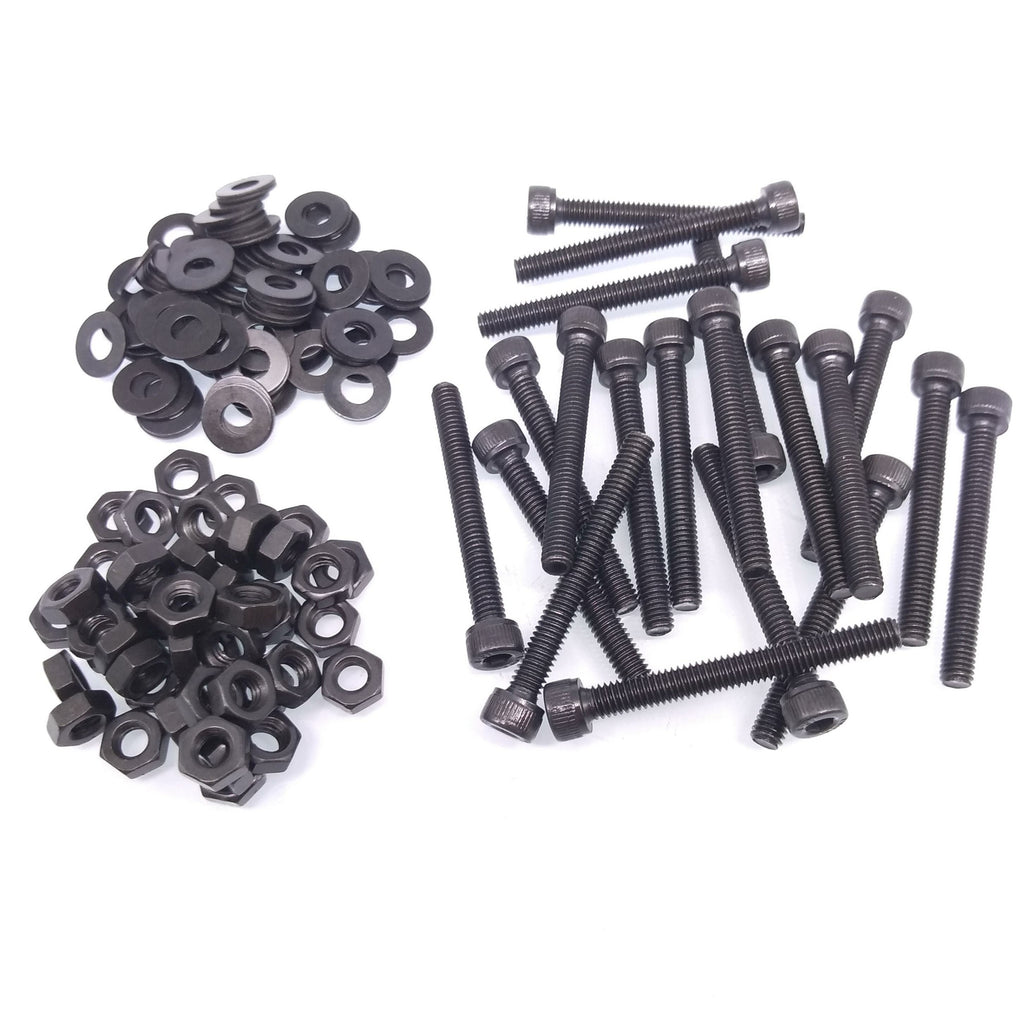 50x M4 x 35mm Socket Head Cap Screws Alloy Steel Allen Socket Drive Nuts Washers