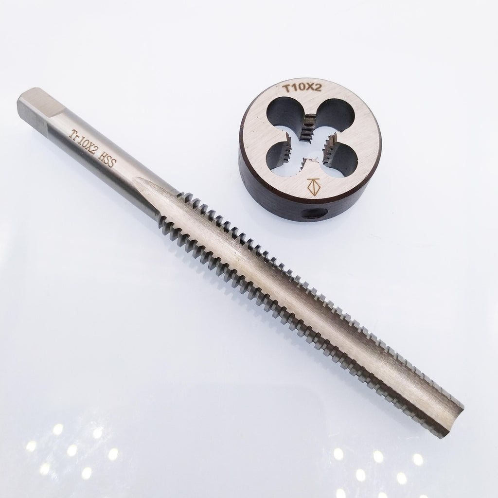 US Stock HSS TR10 x 2mm Tap & TR10 x 2.0mm Die Metric Thread Right Hand