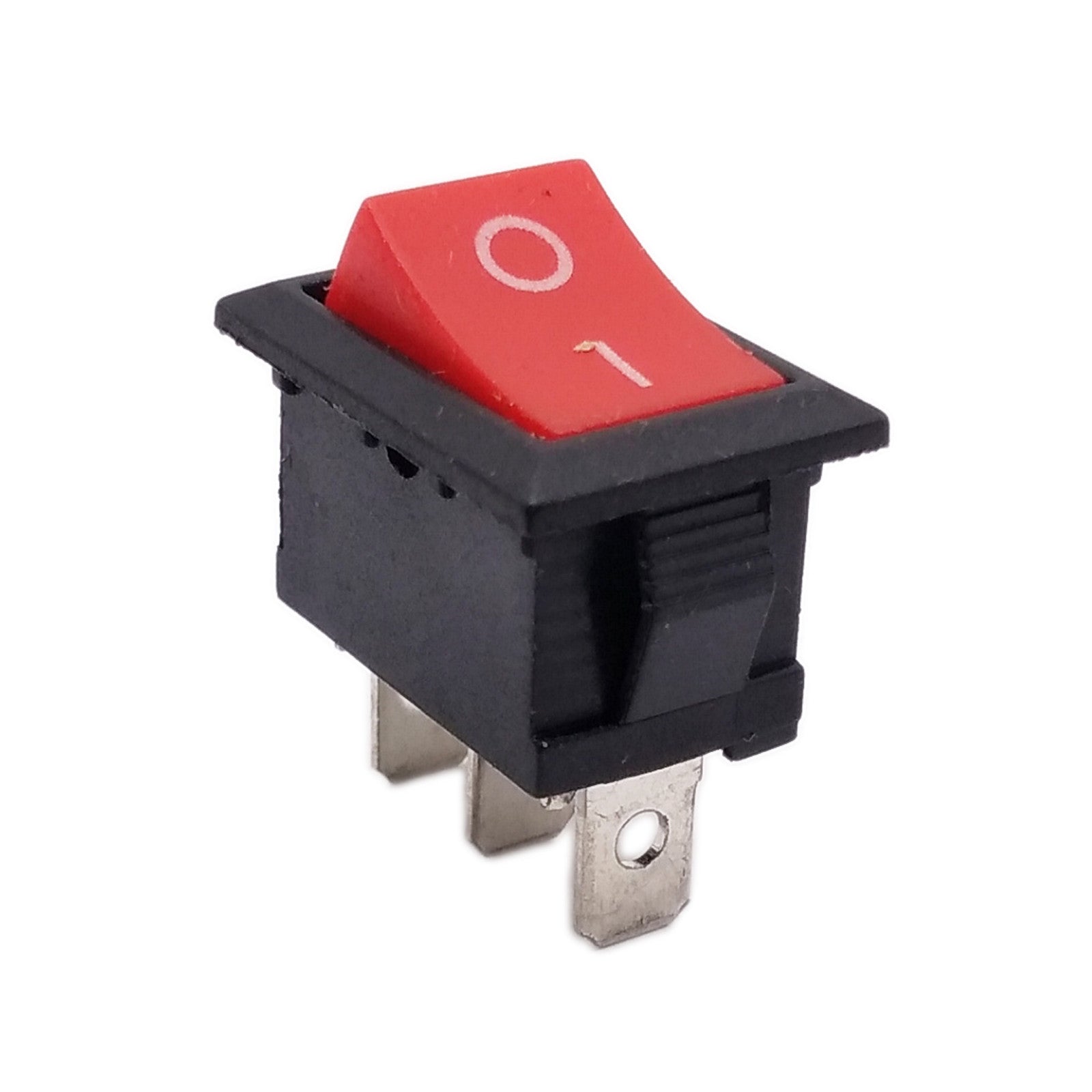 US Stock 20pcs KCD1-102 Mini Rocker Red 10A 3 Pin SPST ON-OFF Switch 15 x 21mm