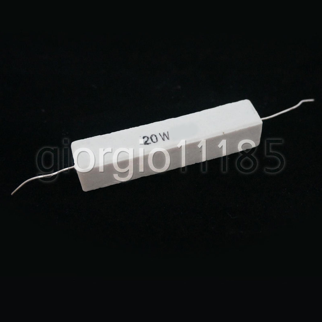 US Stock 2pcs 180 ohm 180RΩJ 20 watt Axial Ceramic Cement Power Resistor 20W