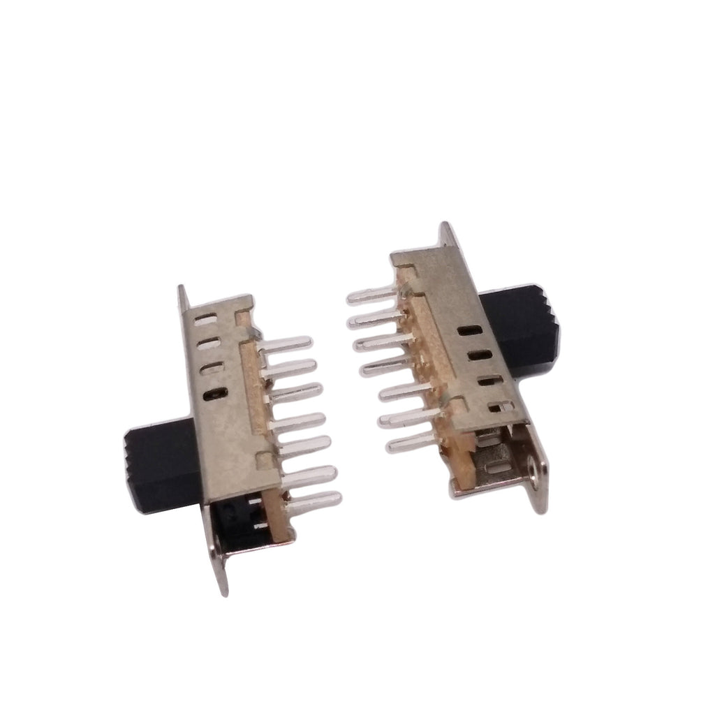 US Stock 10x SS-24E04 PCB 10 Pin 4 Position 2P4T DP4T Mini Vertical Slide Switch