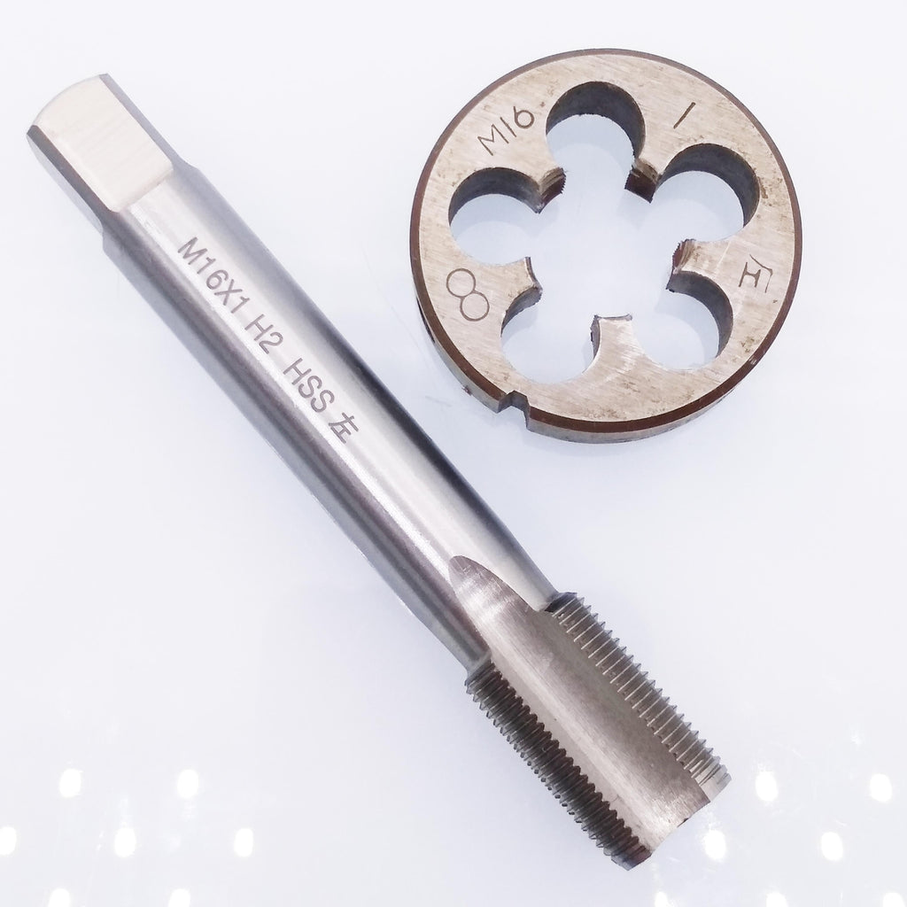 AU Stock HSS M16 x 1mm Tap & M16 x 1.0mm Die Metric Thread Left Hand
