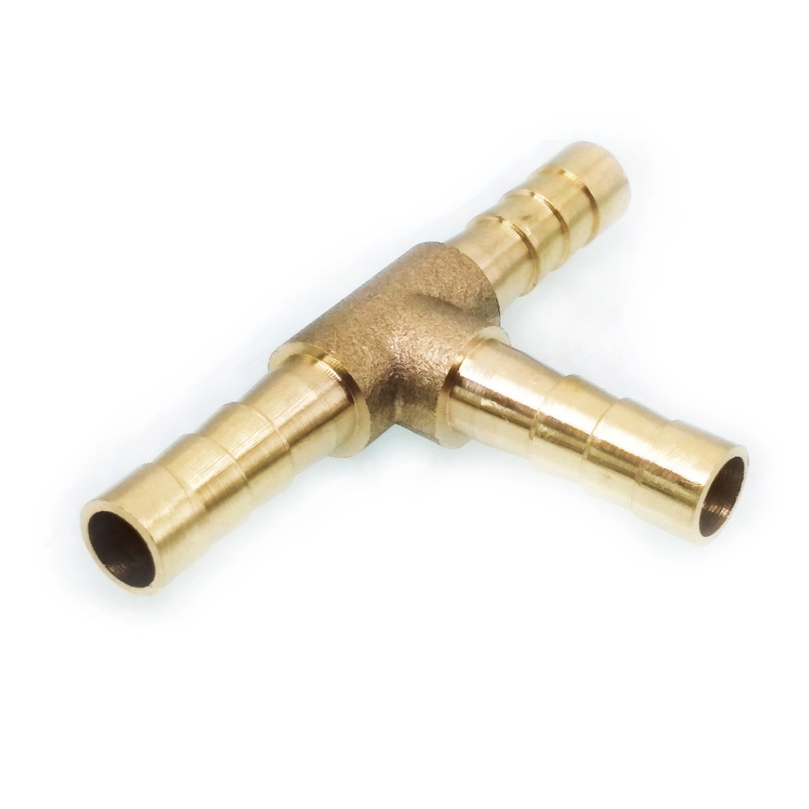 US Stock 6x Dia 6mm 3 Way T Shape Brass Hose Barb Pipe Connector Adapter Coupler