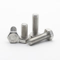 2pcs M9 x 1.25 x 35mm Hexagon Head Bolts 304 Stainless Steel Hex Head Screws
