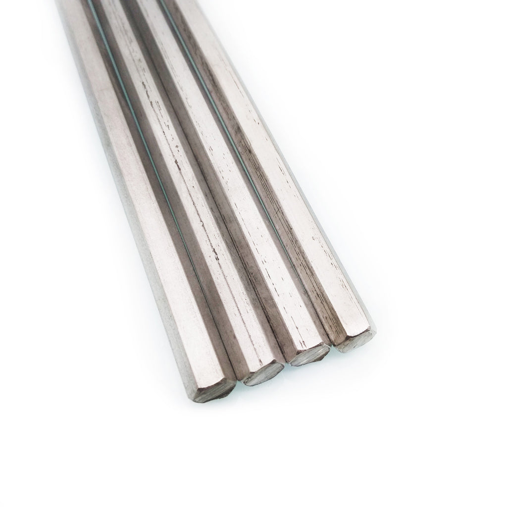 US Stock 4pcs 0.315"(8mm) ±10% 12" Stainless Steel Hexagonal Hex Bar Rod Shaft