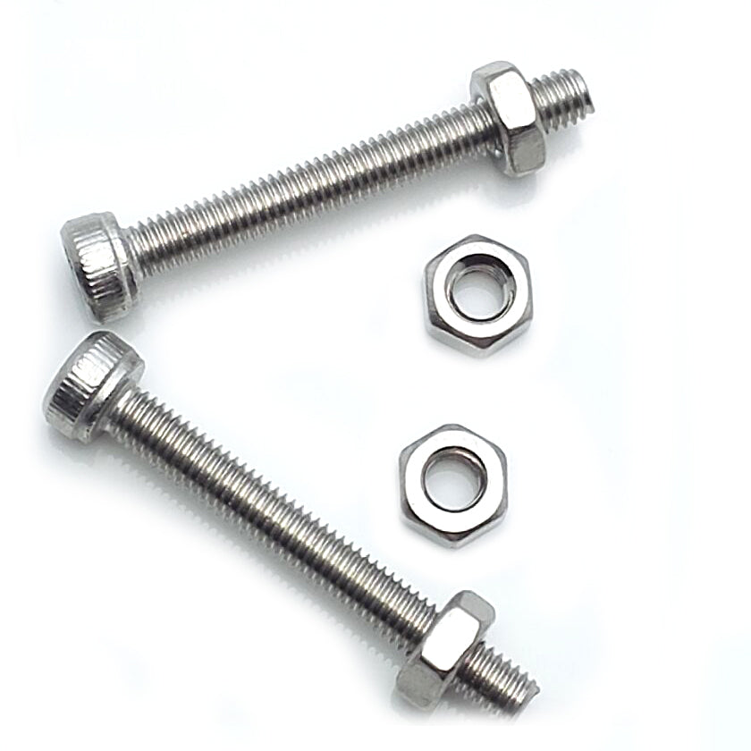 US Stock 50x M3 x 25mm Hex Socket Screw Bolt Knurling DIN912 Stainless Steel Nut