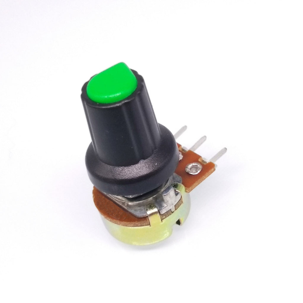 US Stock 10 Units 1K B1K OHM Linear Taper Rotary Potentiometer POT Green Knob