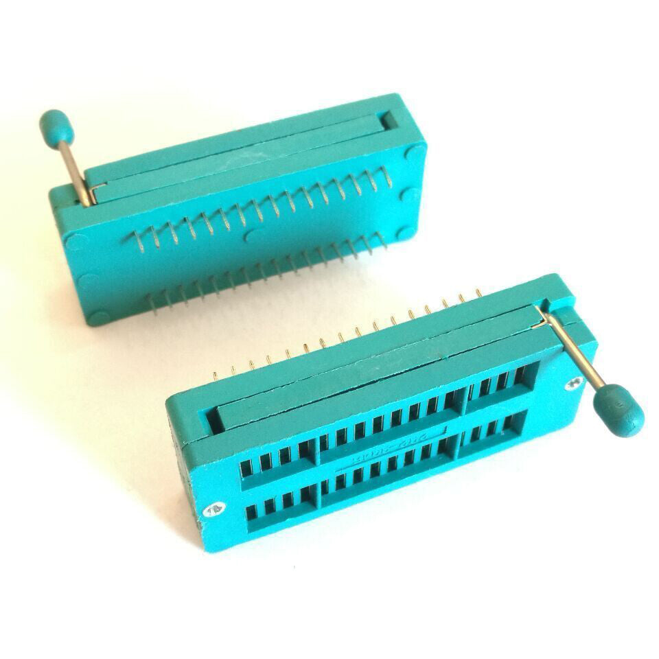US Stock 2x 32 Pin 2.54mm ZIF ZIP IC Test DIP Board Socket Universal 232-3345