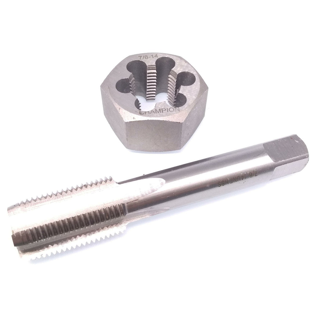 US Stock HSS 7/8-14 Tap & 7/8-14 Hexagon Die Thread Right Hand Set