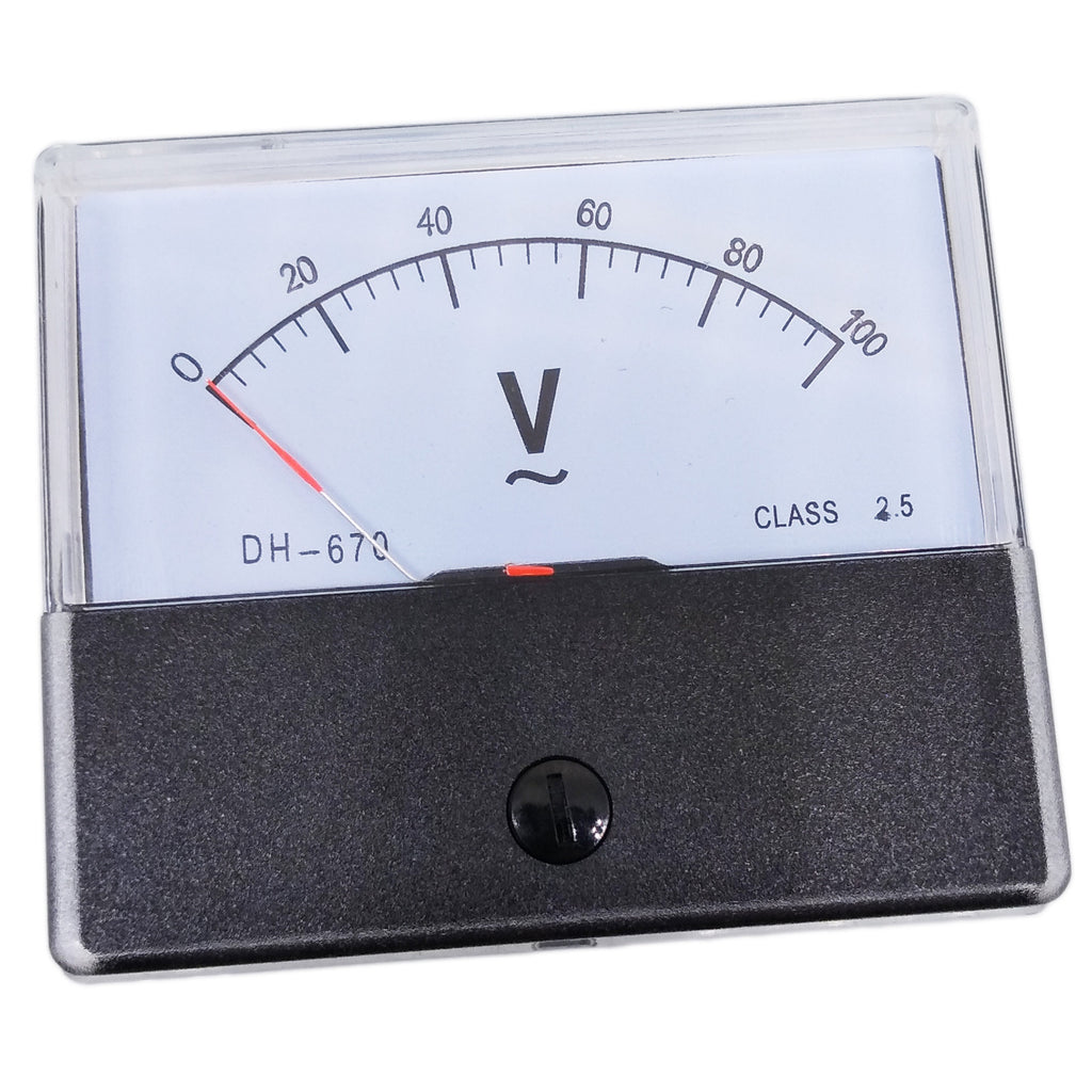 US Stock Analog Panel Volt Voltage Meter Voltmeter Gauge DH-670 0-100V AC