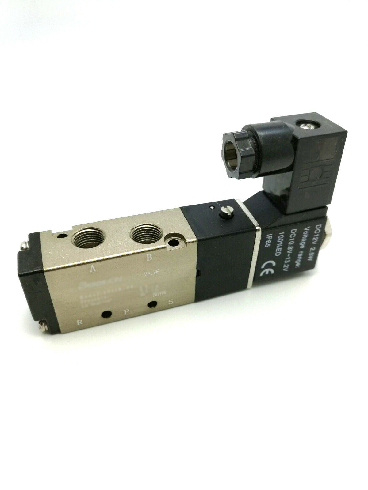 US Stock 4V110-06 DC 12V 5 Way 2 Position 1/8" Pneumatic Solenoid Valve 1/8 inch