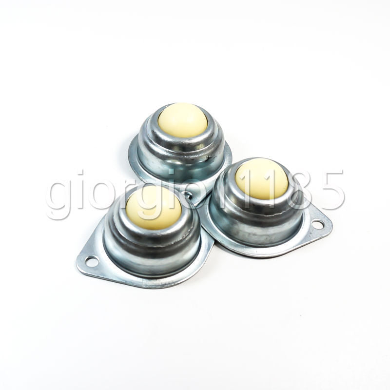 2pcs Dia 1'' Nylon Ball Metal Transfer Bearing Unit Conveyor Roller