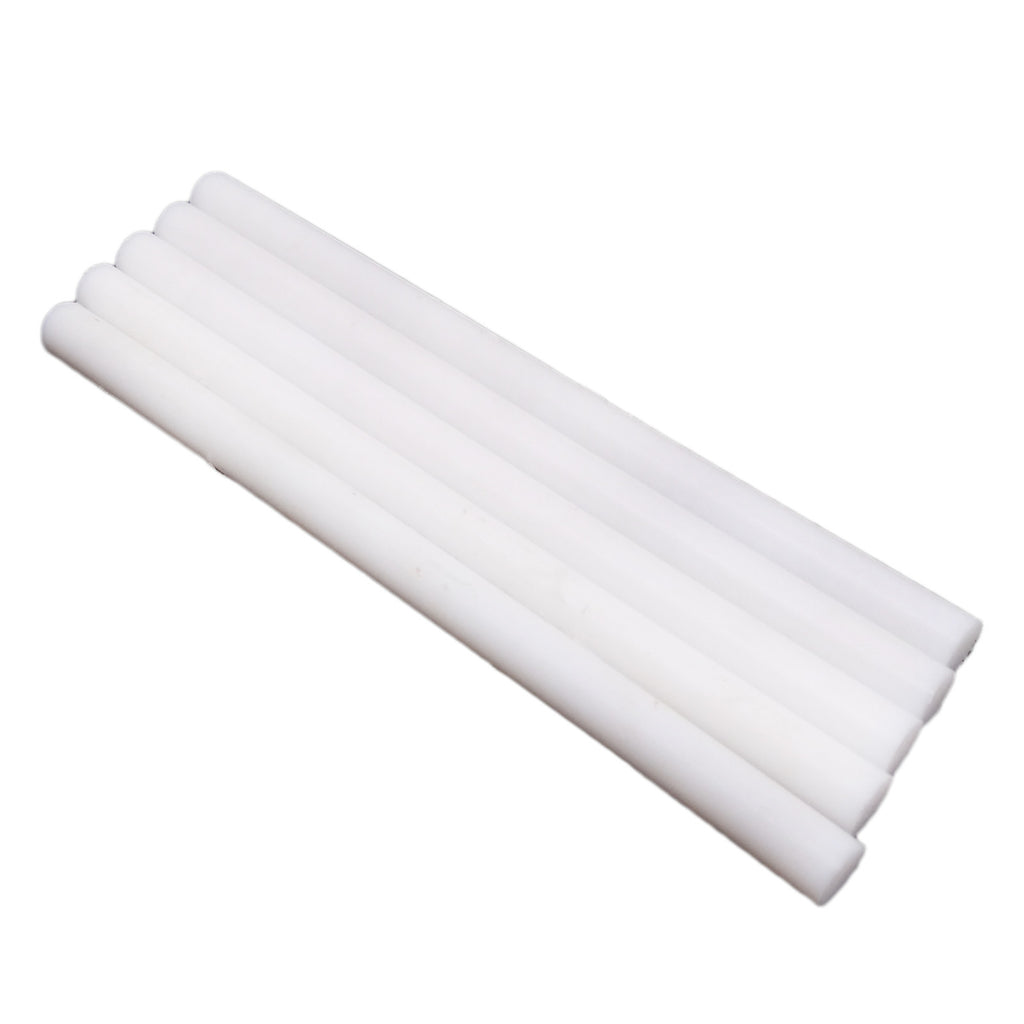 5pcs Dia 0.23622" (6mm) ±10% Length 4" (100mm) PTFE Round Rod Bar