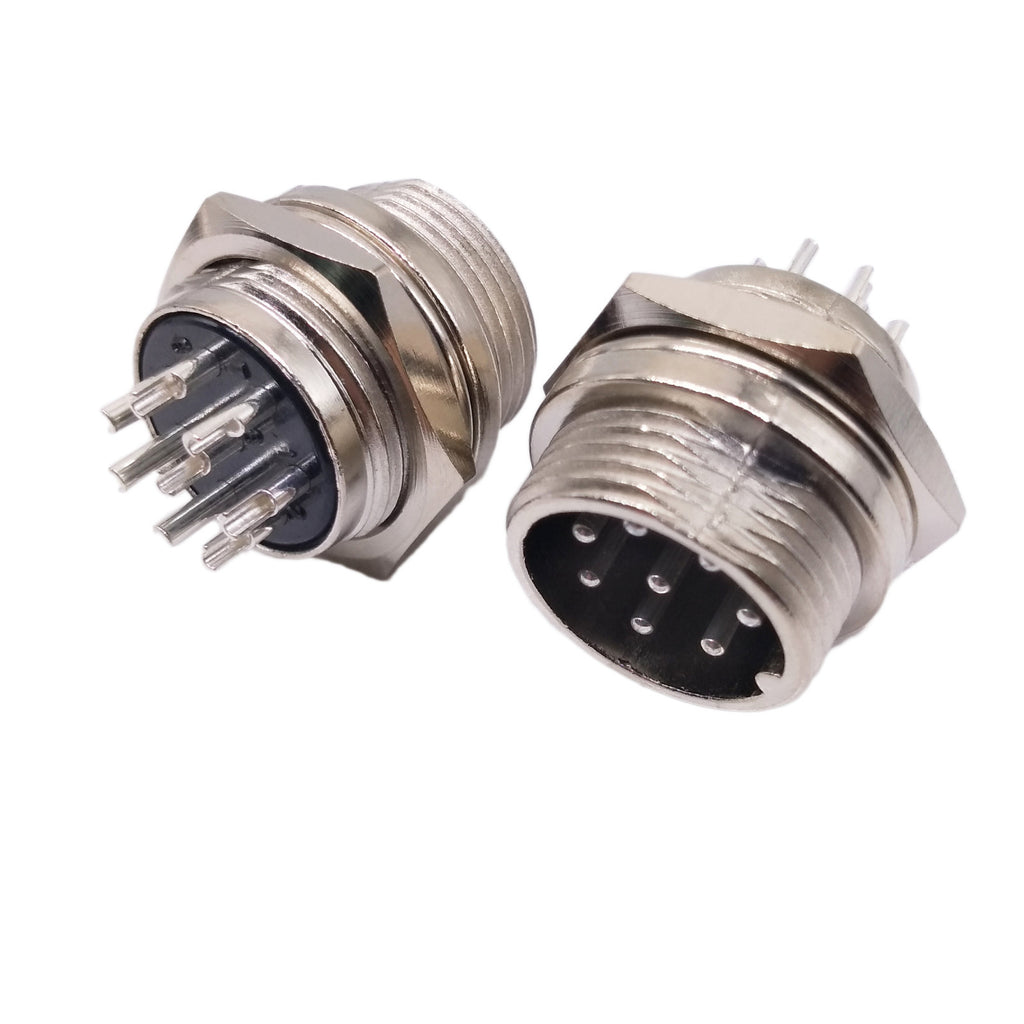 AU Stock 5 Pair Aviation Plug 8 Pin Male Female Panel Wire Connector 16mm GX16-8
