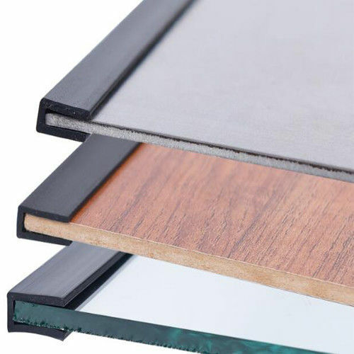 1M Rubber U Channel Edging Edge Trim Seal Square Protection 0.5~1mm