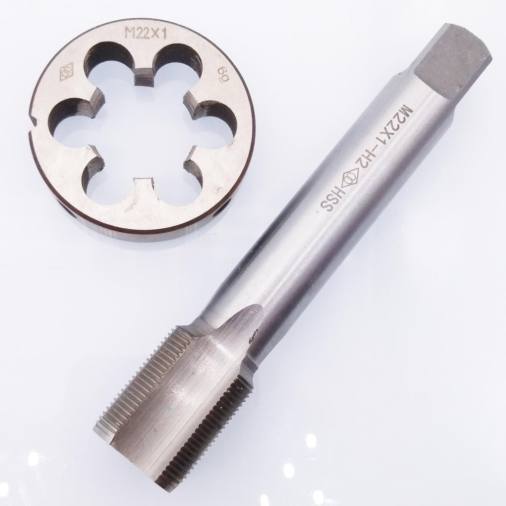 HSS M22 x 1mm Tap & M22 x 1.0mm Die Metric Thread Right Hand