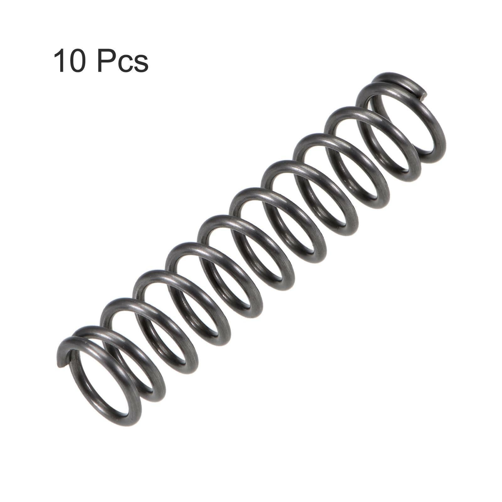 10pcs Compressed Spring,8mm OD, 1mm Wire Size,35mm Free Length,65Mn