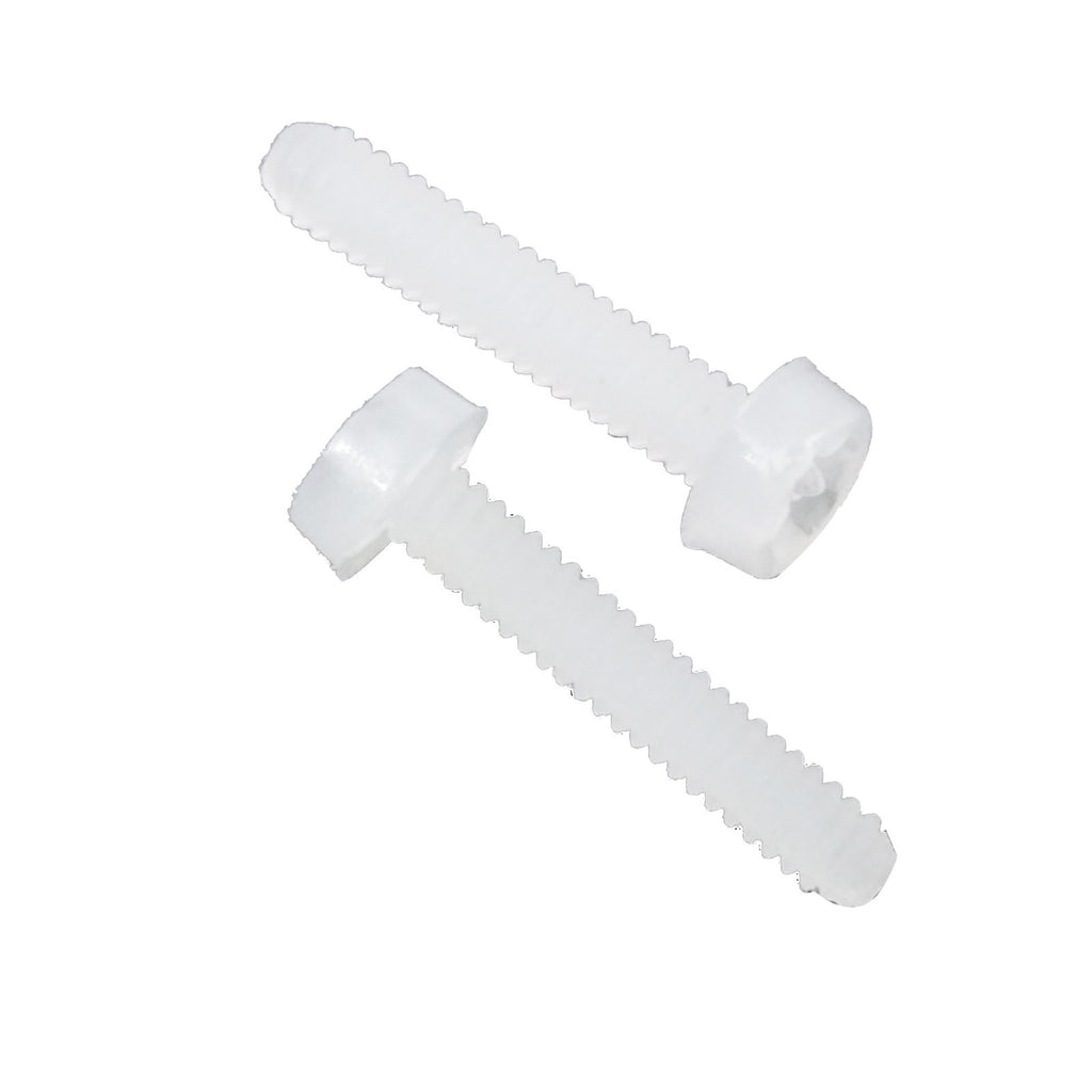 US Stock 50pcs M2 x 10mm Plastic Nylon Phillips Cross Recessed Pan Head Screws