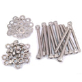50x M5 x 50mm Socket Head Cap Screws Stainless Steel Allen Socket Nuts Washers