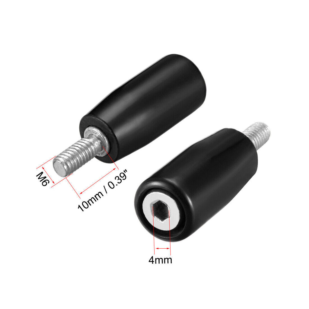 Revolving Handwheel Machine Handle M6x32mm Male Threaded Stem Milling Machine