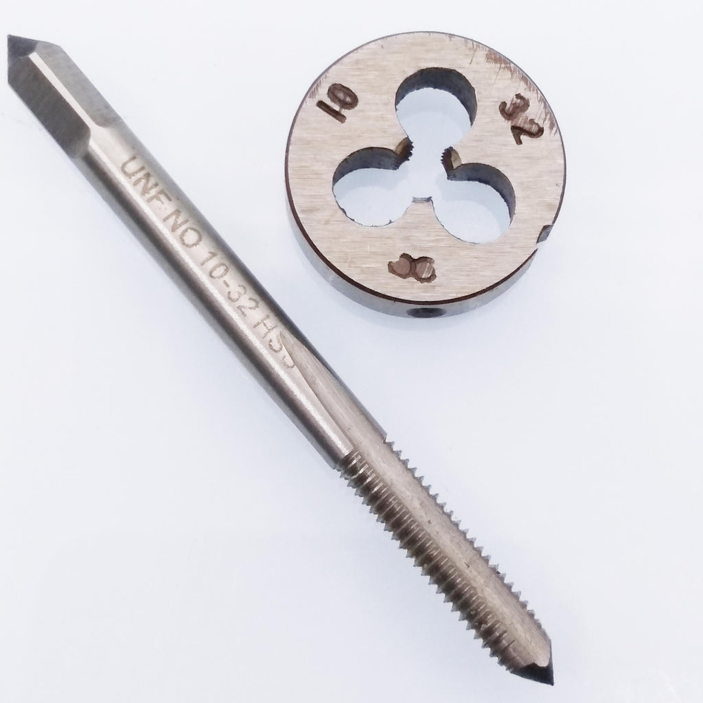 US Stock HSS 10-32 UNF Tap & 10-32 UNF Die Right Hand