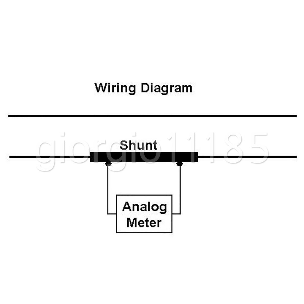 AU Stock Analog Panel AMP Current Ammeter Meter Gauge DH-670 0-50A DC & Shunt