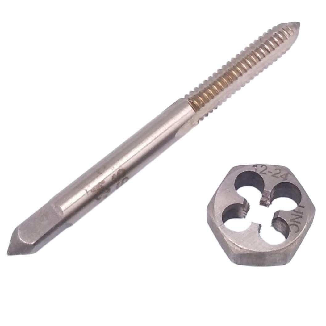 US Stock HSS 12-24 Tap & 12-24 Hexagon Die Thread Right Hand Set