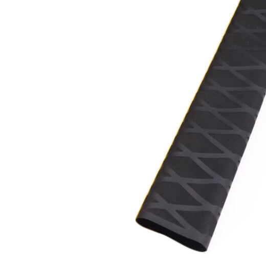 50mm Fishing Rod Handle Shrink Tube Black Non-slip Pattern Handle Cover 1M