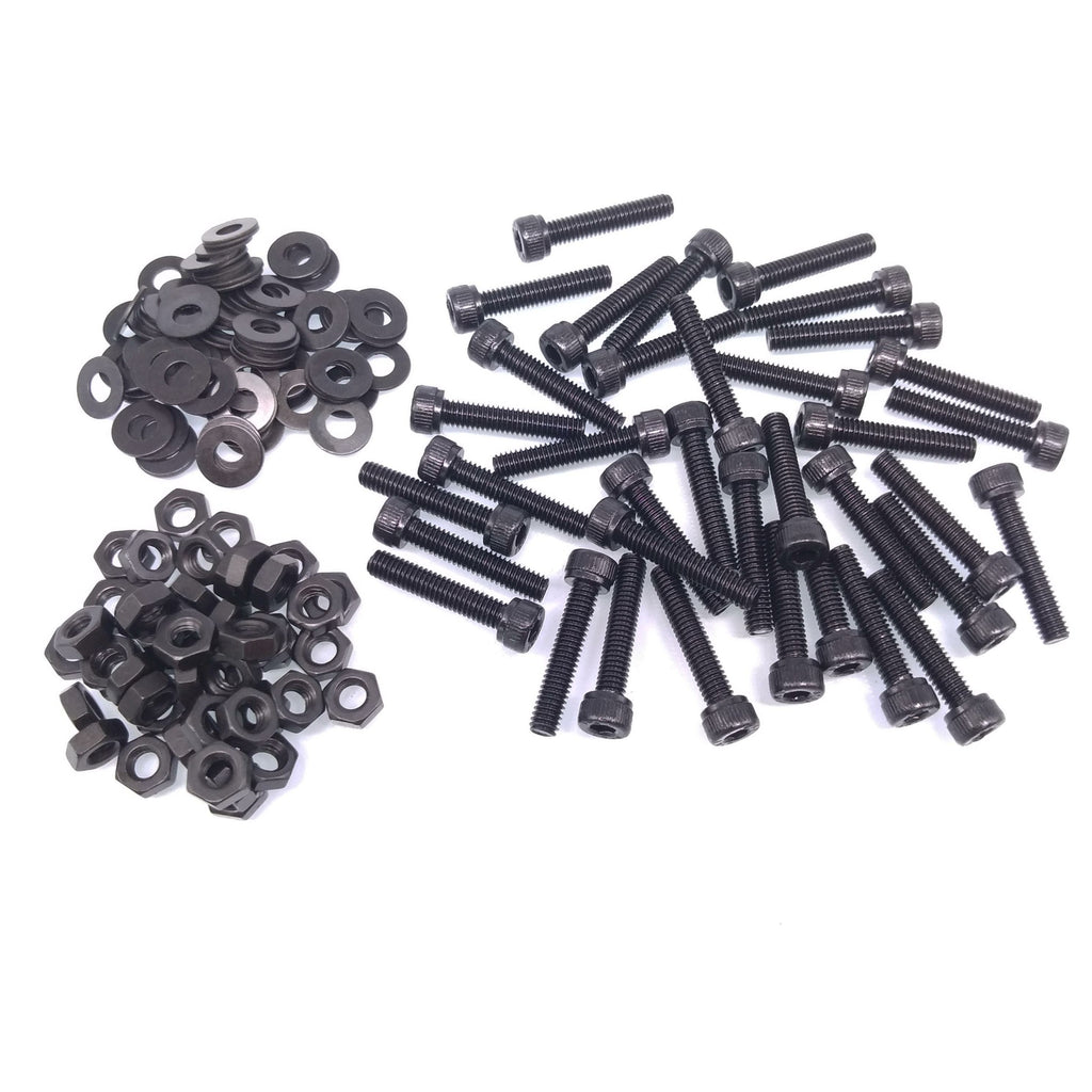 200x M4 x 20mm Socket Head Cap Screws Alloy Steel Allen Socket Drive Nuts Washer