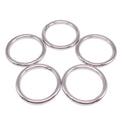 5pcs 304 Stainless Steel Seamless Metal O Ring Welded Round OD 60mm Wire Dia 6