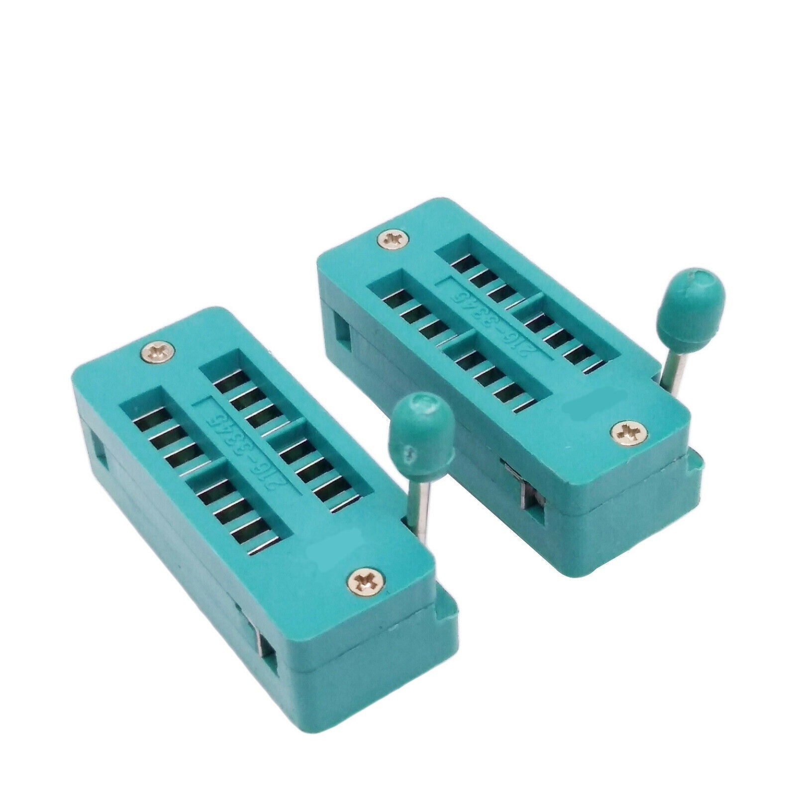 US Stock 2x 16 Pin 2.54mm ZIF ZIP IC Test DIP Board Socket Universal 216-3345