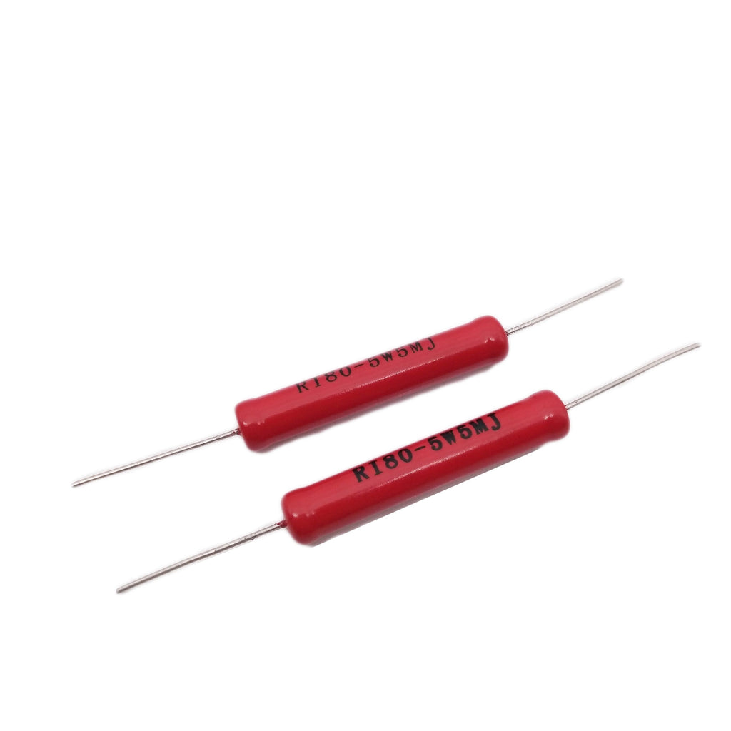 US Stock 2pcs 5W Watts 10KV High Voltage Glass Glaze Resistors 5M ohm