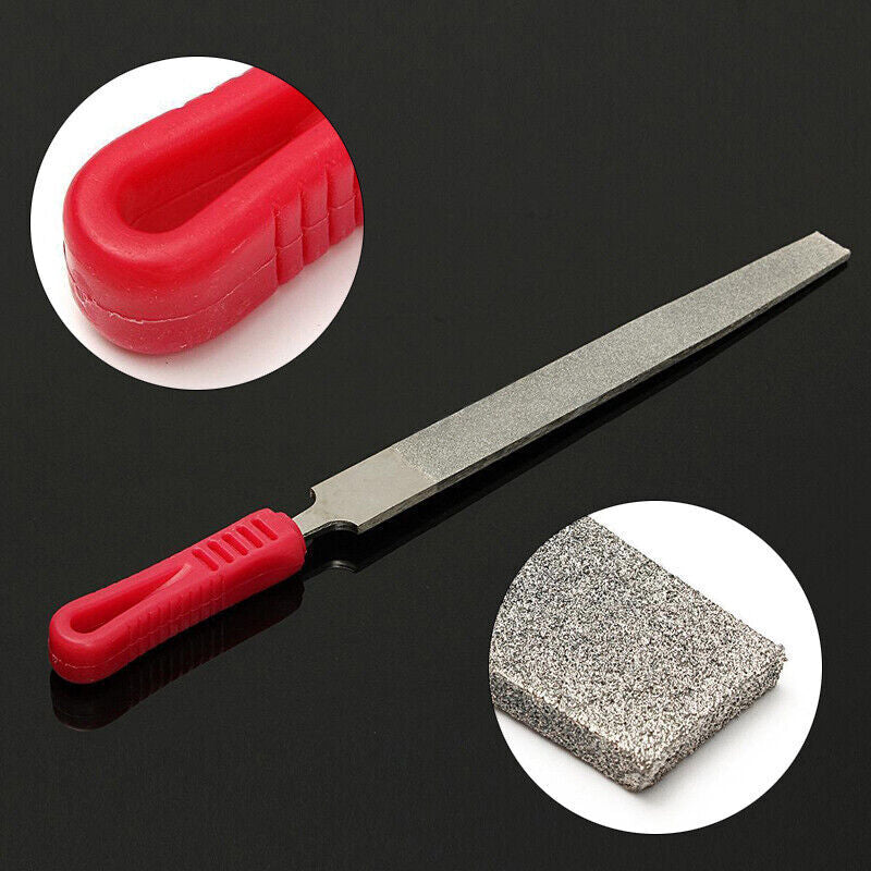 AU Stock 10'' 120Grit Alloy Long Diamond Coated Flat File Filing Stone Thick 5mm
