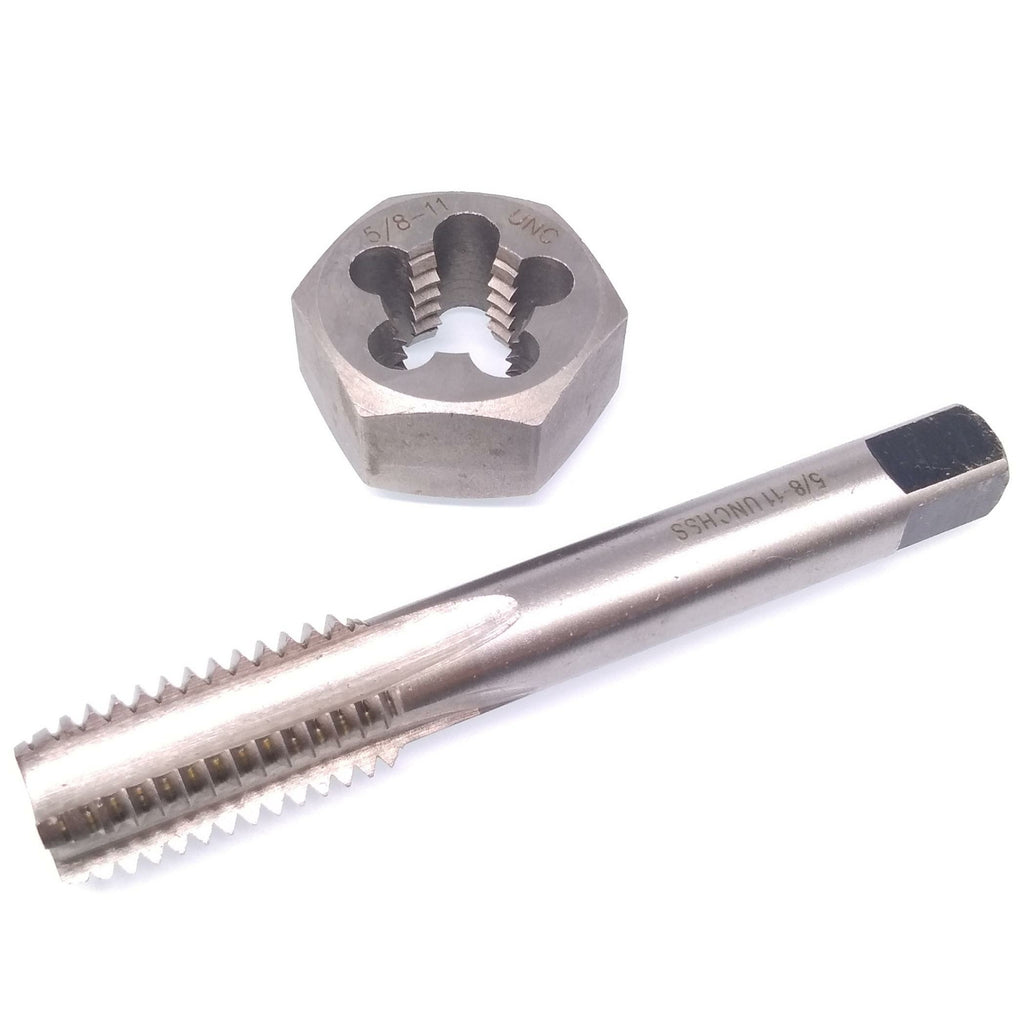 US Stock HSS 5/8-11 Tap & 5/8-11 Hexagon Die Thread Right Hand Set