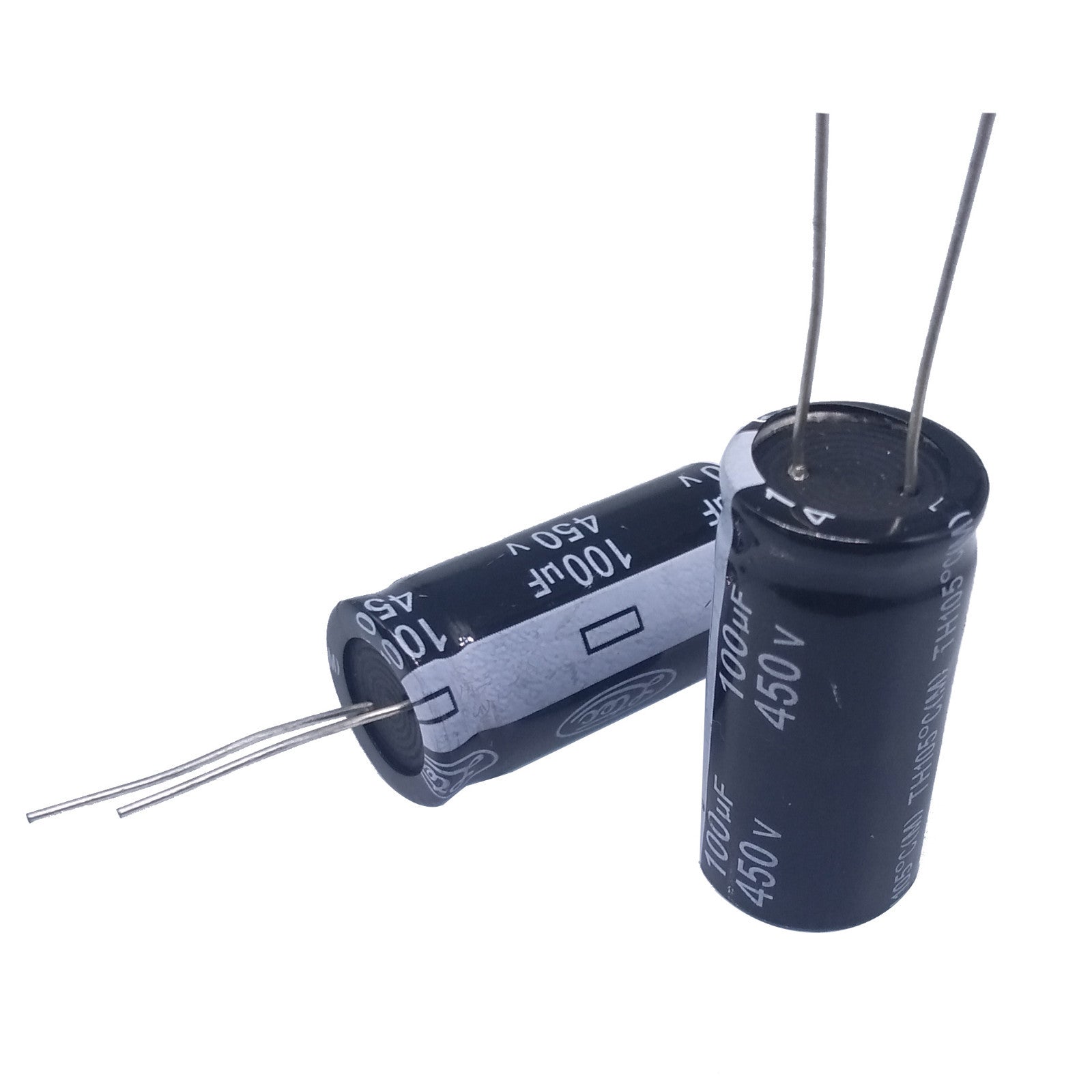 US Stock 4pcs Electrolytic Capacitors 100uF 100mfd 450V +105℃ Radial 18 x 37mm