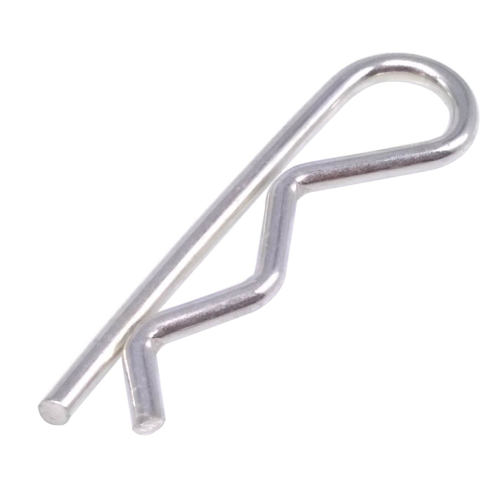 50pcs R Clip Stainless Steel Brake Pad Retaining Pin 1.8mm Diameter 35mm Length