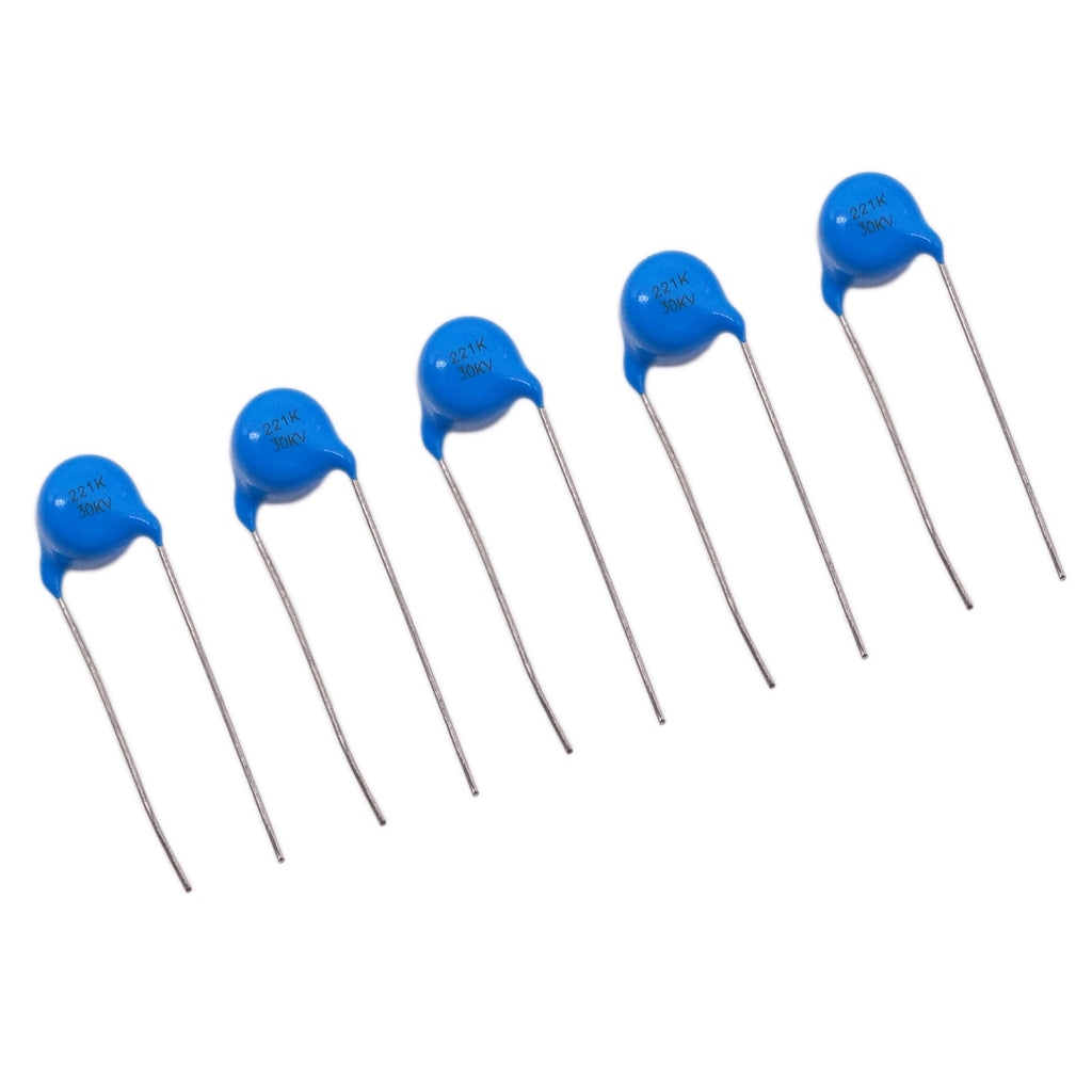 AU Stock 5pcs High Voltage Ceramic Disc Capacitors 220pf 0.22nf 221 30000V 30KV
