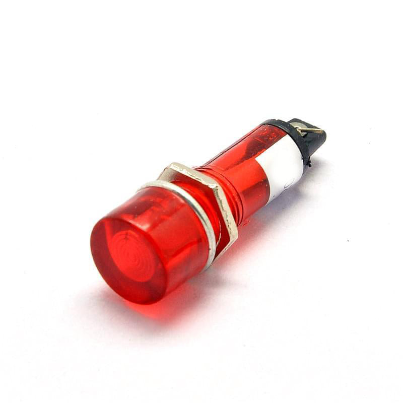 US Stock 5pc Red XD10-3 24V DC 10mm Power Signal Indicator Light Mini Pilot Lamp