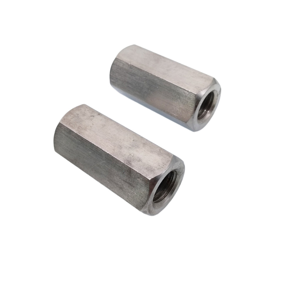 US Stock 2pcs M12 x 1.75 x 40mm Stainless steel Long Coupling Hex Nut Connector