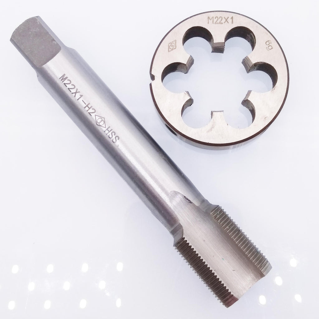 AU Stock  HSS M22 x 1mm Tap & M22 x 1.0mm Die Metric Thread Right Hand