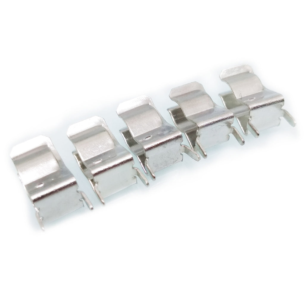 US Stock 100pc 6 x 30mm Fuse Clip Fuse Holder Copper and Nickel Plated Fuse Base