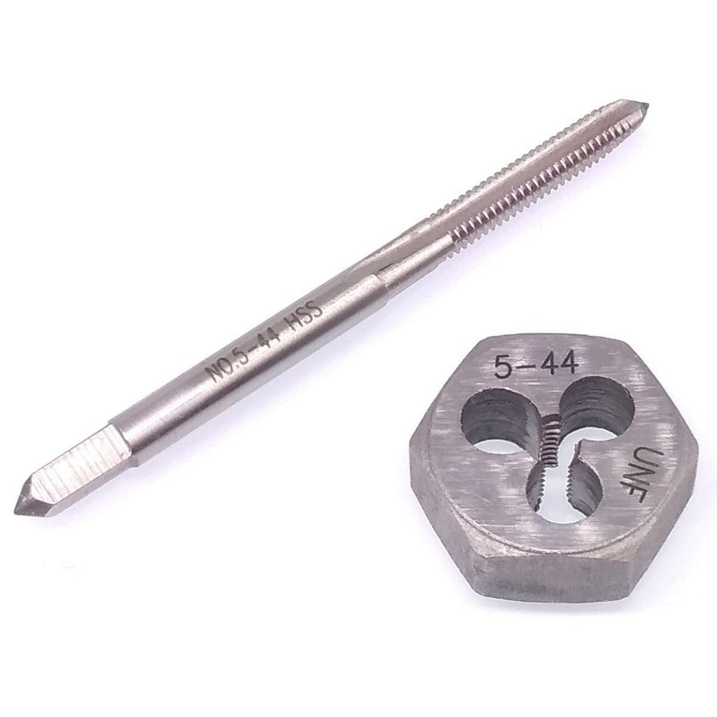 US Stock HSS 5-44 Tap & 5-44 Hexagon Die Thread Right Hand Set