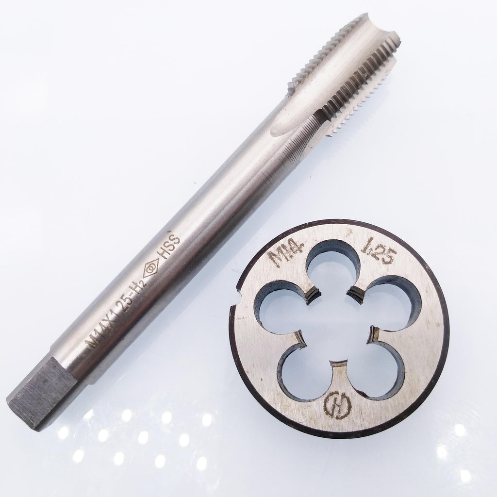 HSS M14 x 1.25mm Tap & M14 x 1.25mm Die Metric Thread Right Hand