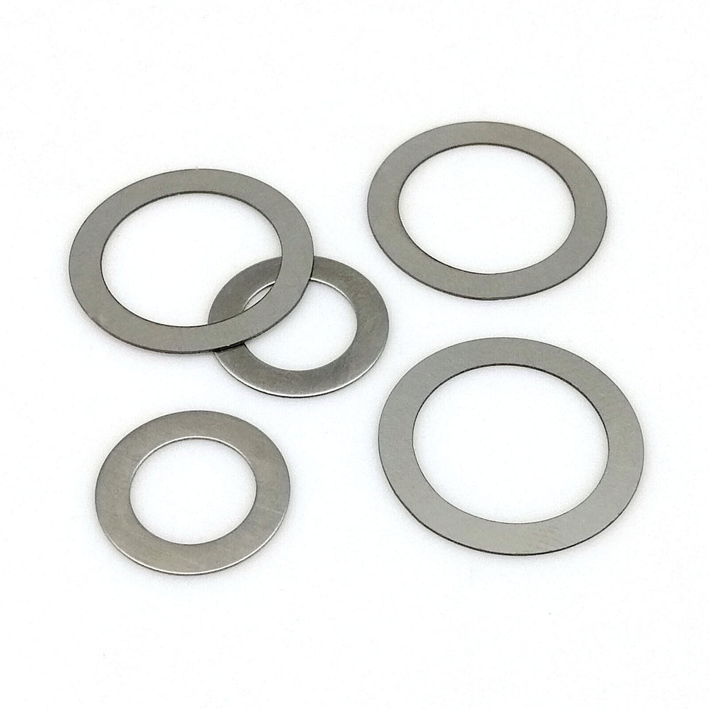 500pcs M3-M8 0.3mm 304 Stainless Steel Ultra Thin Flat Washer Shim Set Kit Box