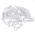 50pcs R Clip Stainless Steel Brake Pad Retaining Pin 1.8mm Diameter 35mm Length
