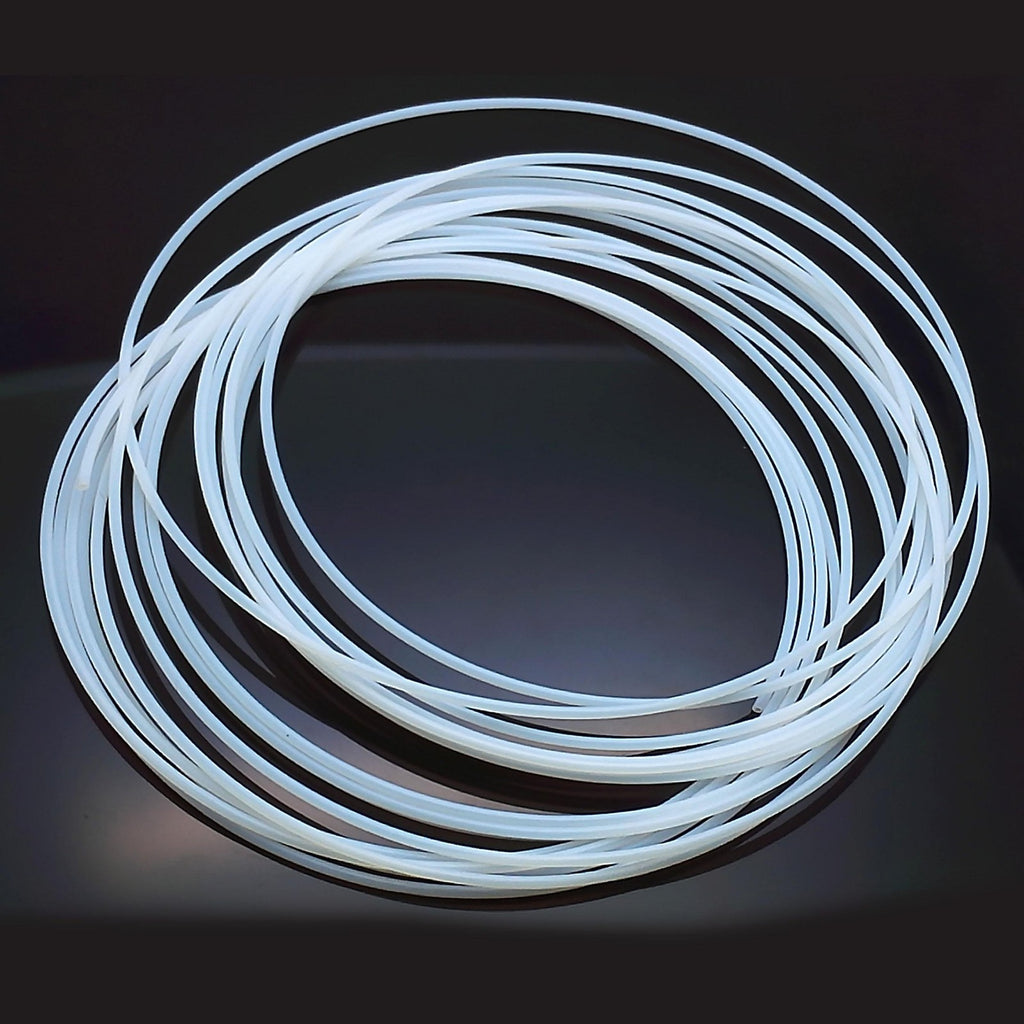 6M 20 Feet Long OD 2mm ID 1mm Polytetrafluoroethylene PTFE Tubing Tube Pipe Hose